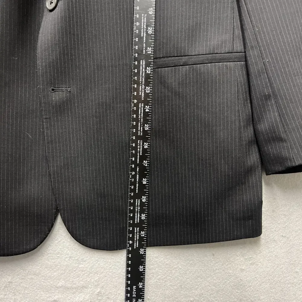 Wilke Rodriguez Blazer Men’s‎ 44R Gray Wool Sport Coat Reflective Lining
